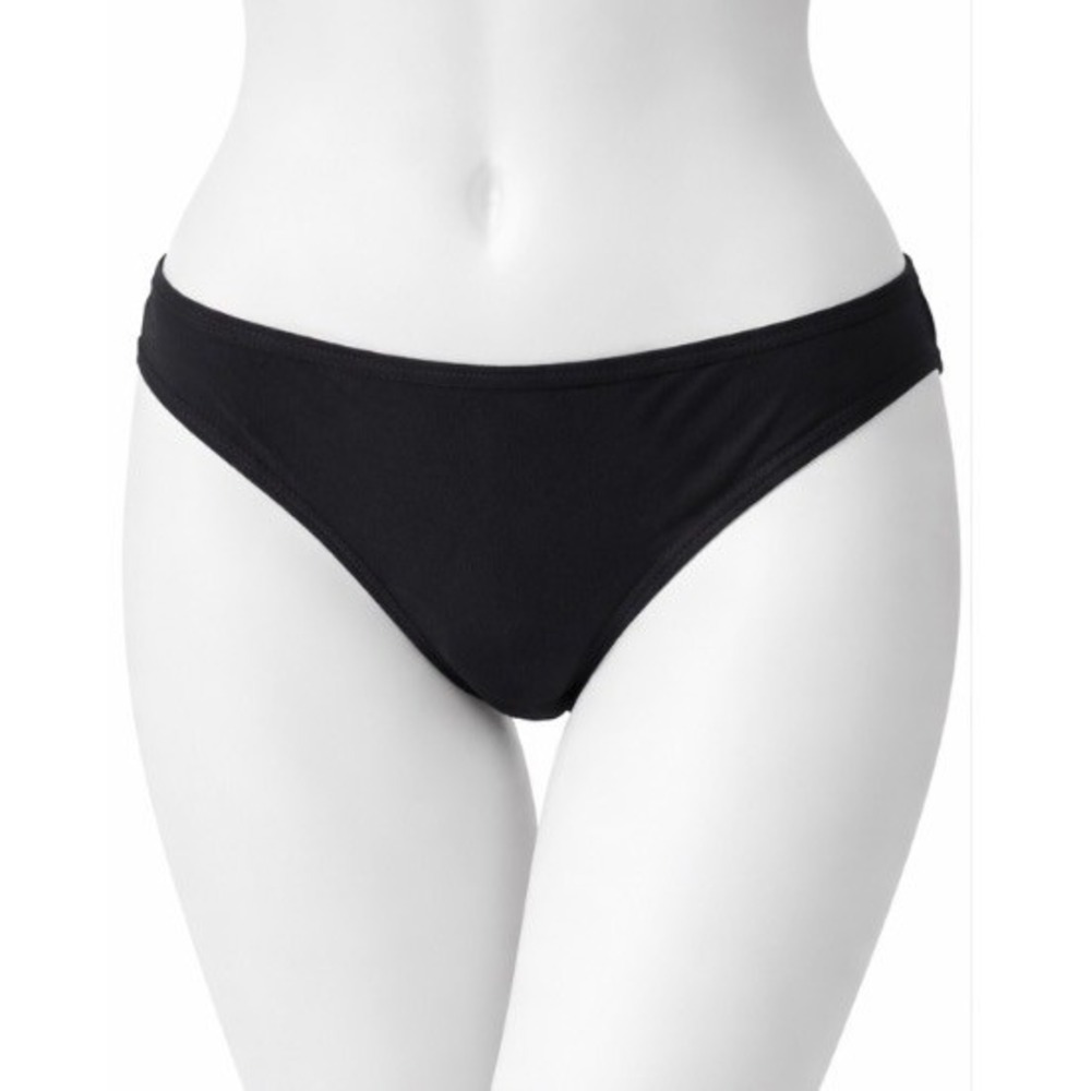 Arizona Jean Co Black Bikini Bottom XL‎ NWT Solid Swimwear Low Rise